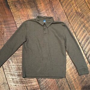 Old Navy Boys Dark Olive Polo - Size 14-16